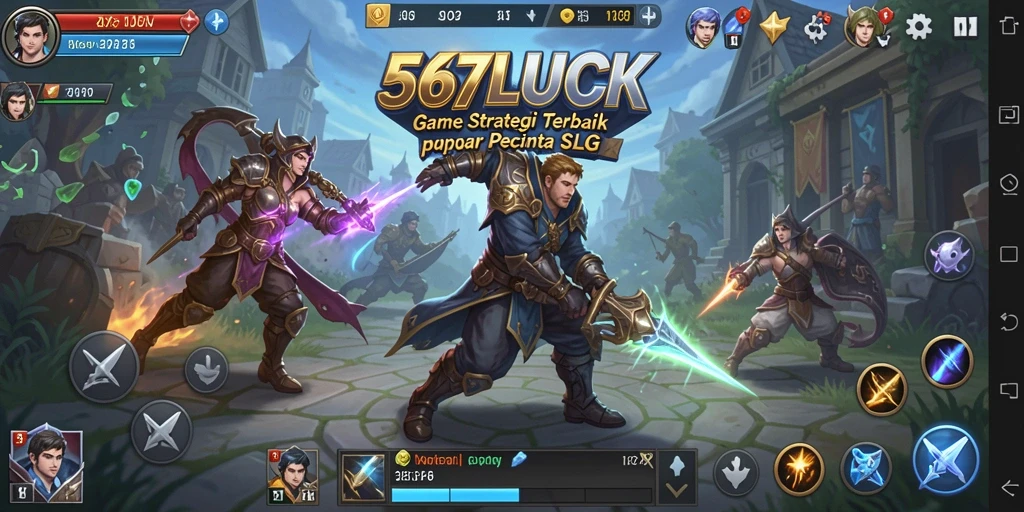 Tampilan menarik gameplay 567LUCK dengan pertempuran strategis.