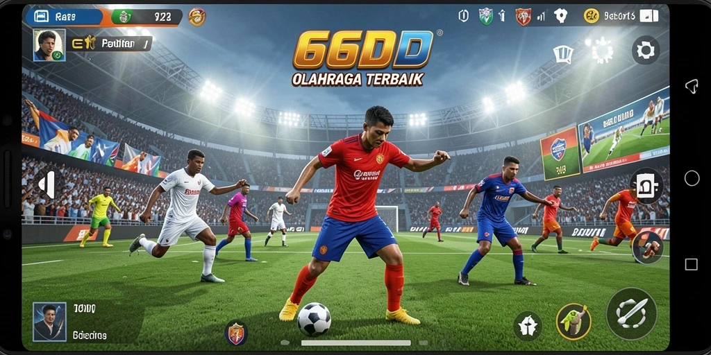 Tampilan gameplay 66D yang menakjubkan dan seru.