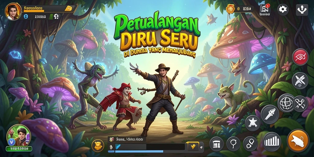 Tampilan menarik gameplay petualangan seru di 8364.