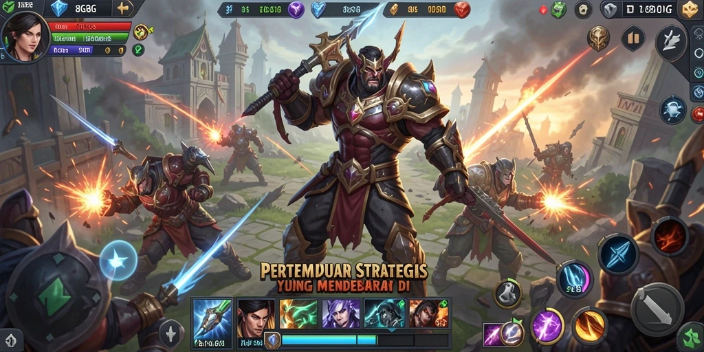 Tampilan gameplay seru dari 8G8G di arena pertempuran.