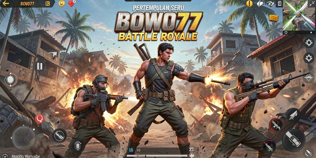 Tampilan gameplay seru di BOWO77 dengan aksi pertempuran intens.