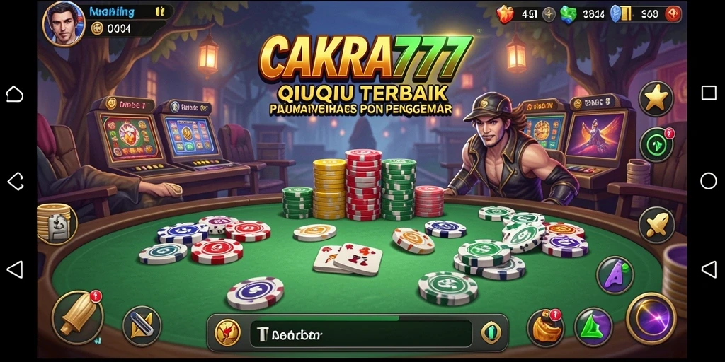 Screenshot CAKRA777 yang menampilkan permainan QiuQiu yang seru.
