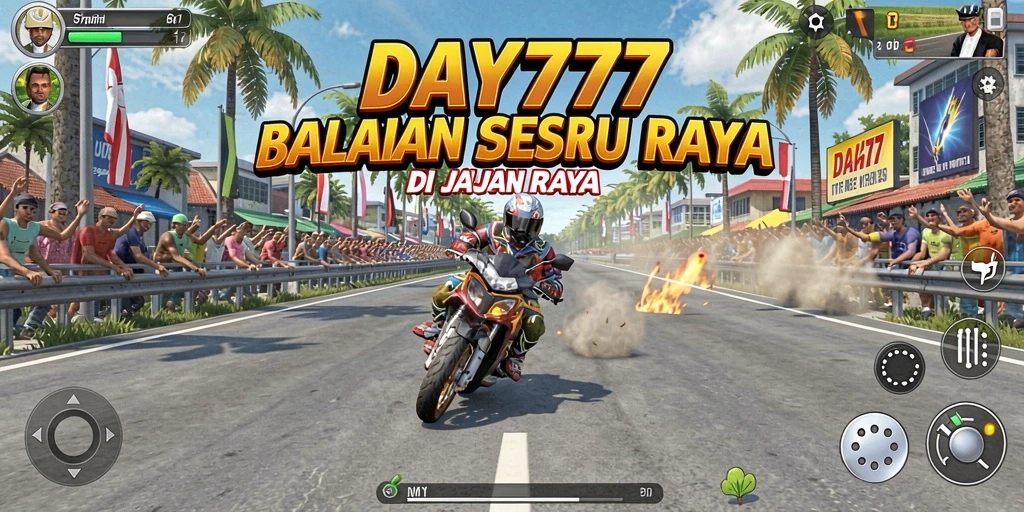 Tampilan gameplay seru dan mendebarkan dari DAY777.