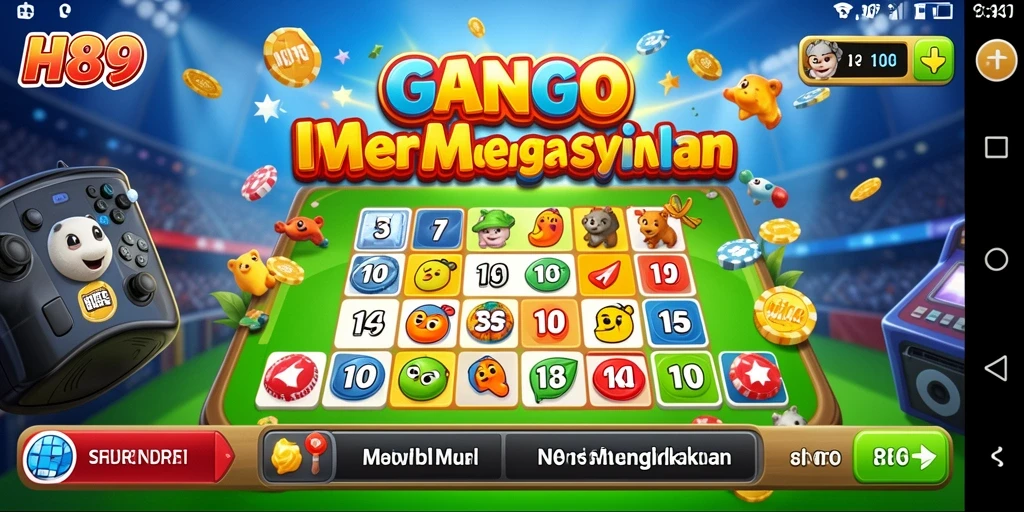 Tampilan gameplay menarik dari H89 yang menampilkan pengalaman Bingo interaktif.