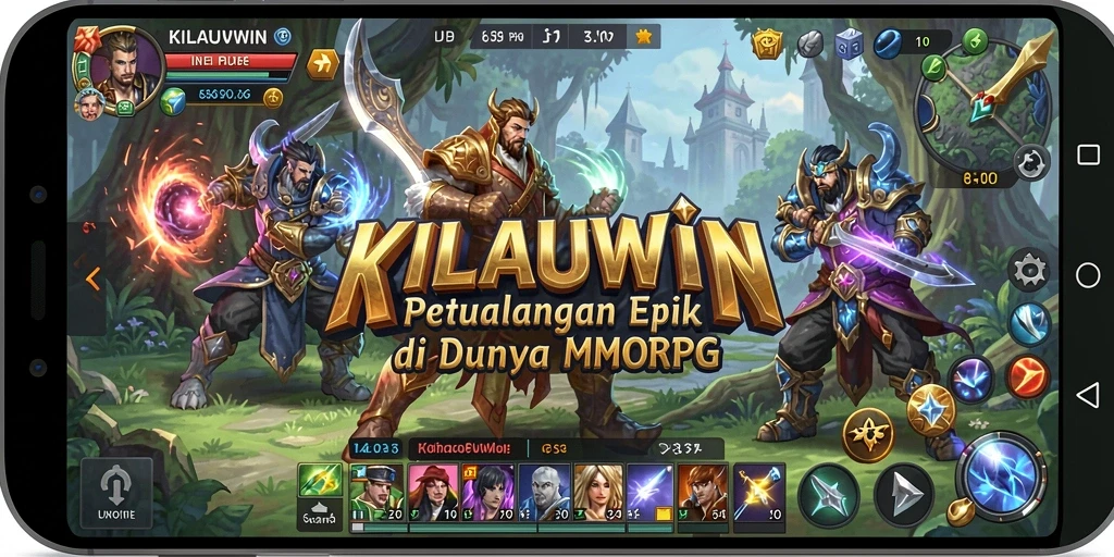 Screenshot gameplay KILAUWIN menampilkan petualangan di dunia fantasi.