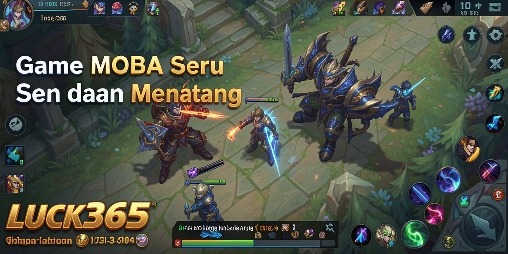 Tampilan gameplay seru dalam LUCK365 dengan pertempuran tim yang mendebarkan.