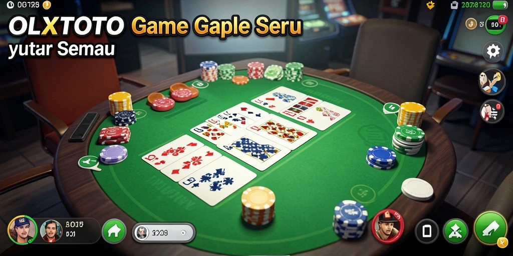Tampilan menarik dari gameplay gaple di OLXTOTO.