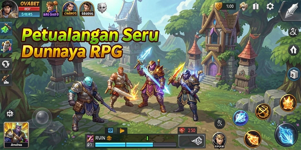 Tampilan menarik dari gameplay RPG OVABET yang mendebarkan.