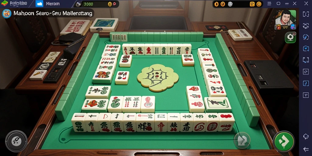 Tampilan gameplay PP7 yang menarik dan menantang di Mahjong.