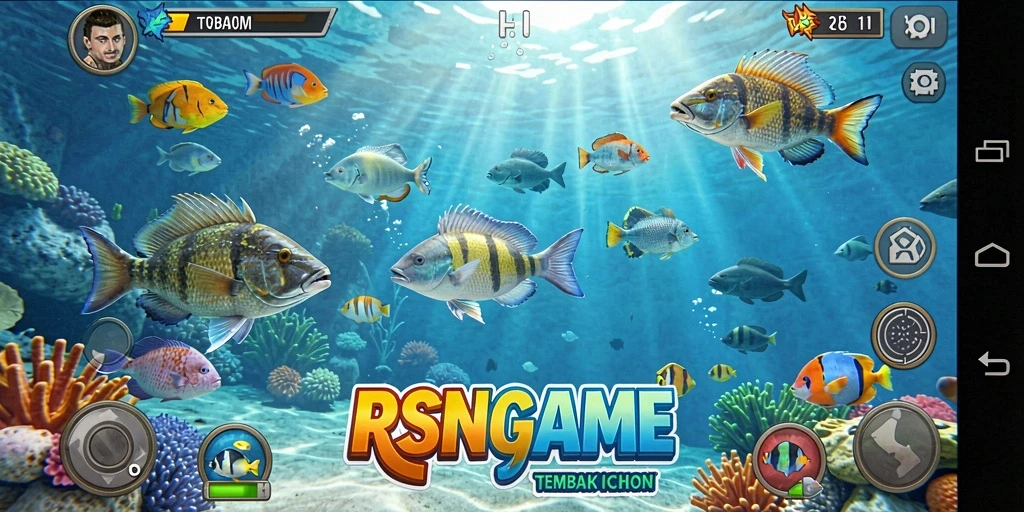 Tampilan gameplay RSNGAME yang penuh warna dan dinamis.