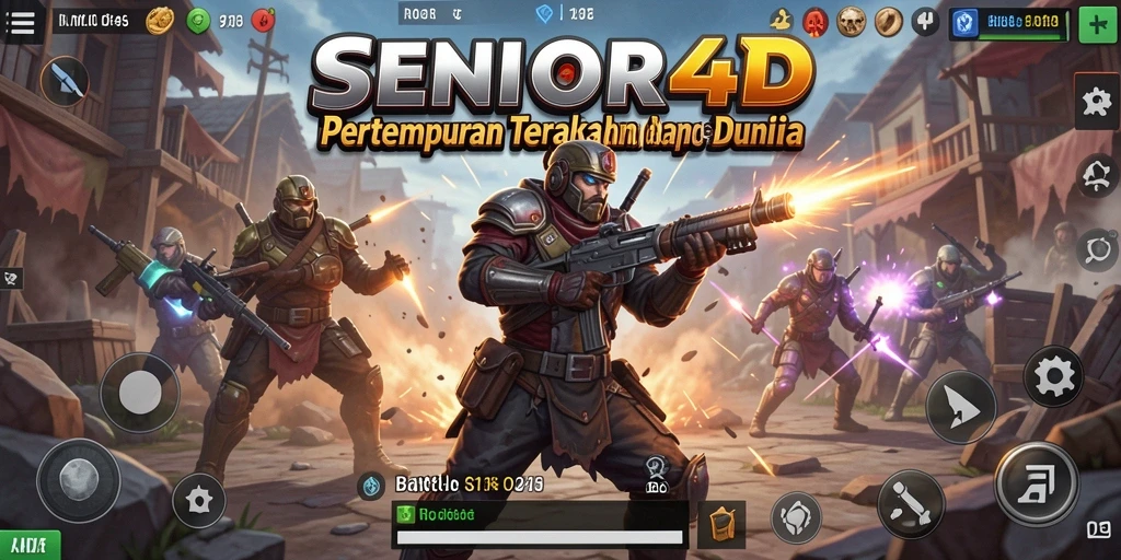 Tampilan gameplay SENIOR4D yang menegangkan dan penuh aksi.