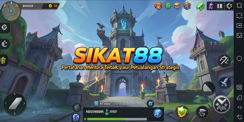 Screenshot SIKAT88 menampilkan aksi pertahanan menara yang mendebarkan.