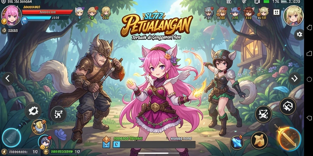 Screenshot menampilkan karakter SL72 dalam aksi anime yang mendebarkan.