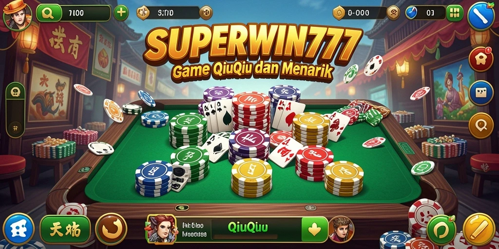 Tampilan gameplay QiuQiu yang seru di SUPERWIN777.